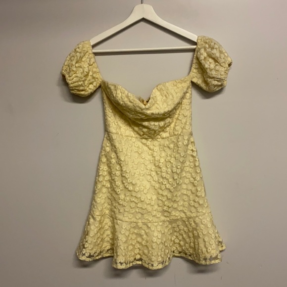 Aqua Dresses & Skirts - Yellow Helen Owen x Aqua Mini Dress - S
